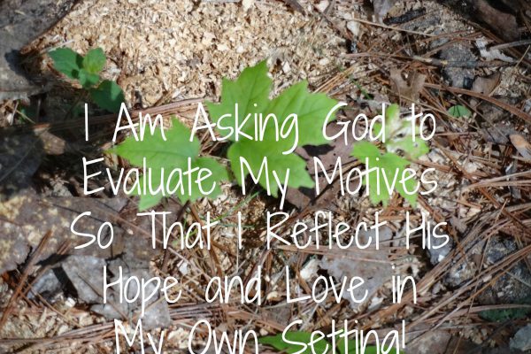 5-A-Asking God to Evaluate My Motives